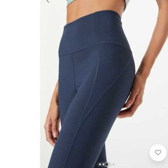 Girlfriend Collective Navy Blue Crop Leggings Size XS - Picture 3 of 6